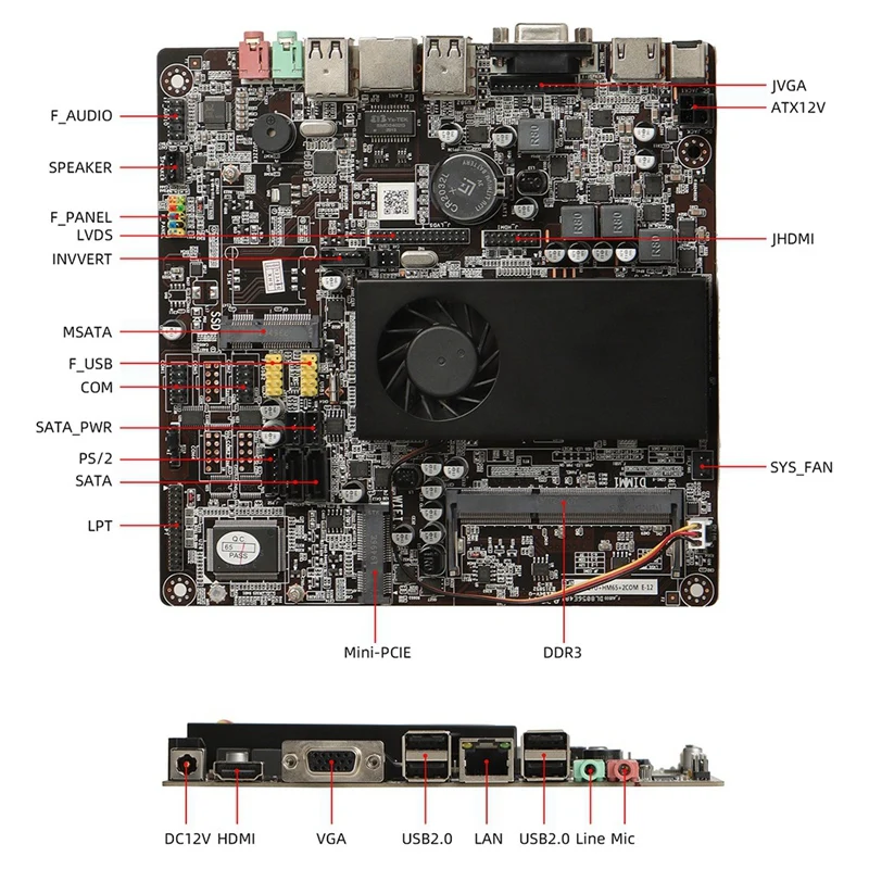 Материнская плата для Core I5-3317U материнская компьютера Встроенная Ddr3 с
