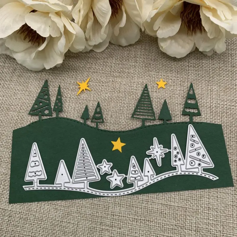 

Christmas tree stars Metal Cutting Dies Stencils For DIY Scrapbooking Decorative Handcraft Die Cutting Template Mold
