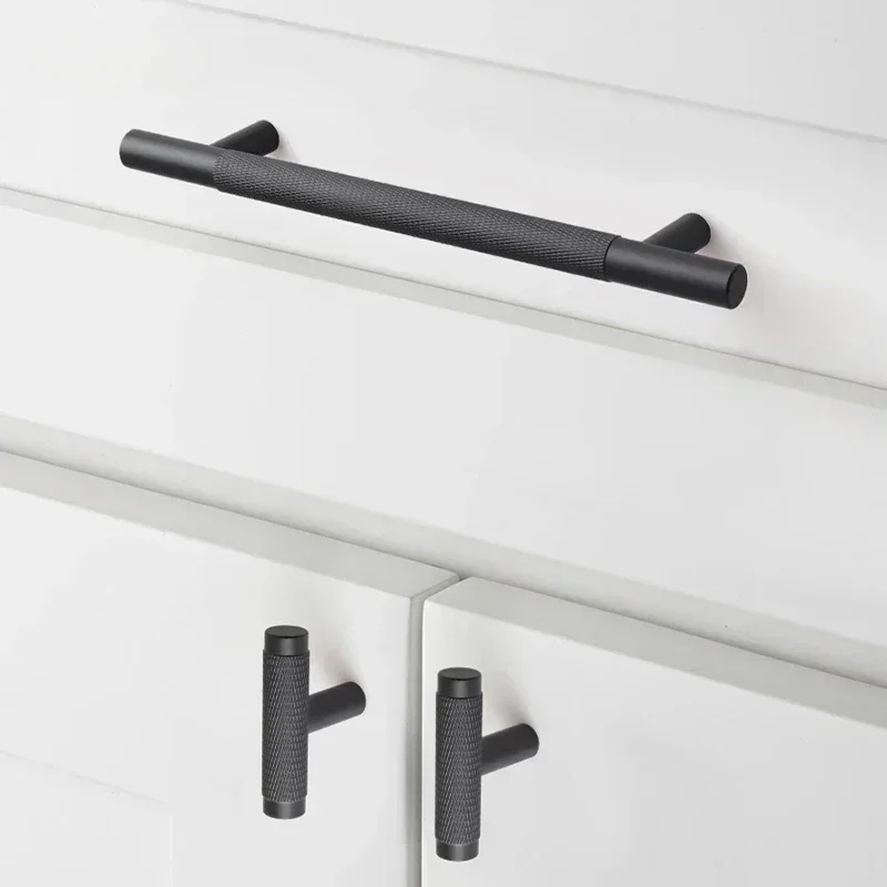 Ручки для кухонных шкафов из алюминиевого сплава с накаткой