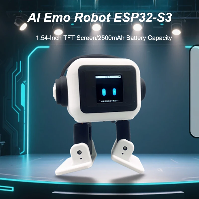 Фото Роботы EMO AI на базе ESP32-S3: Главный контроллер с поддержкой интерактивного распознавания голоса, настольный робот-компаньон EMO Go Home, подарок для детей №3