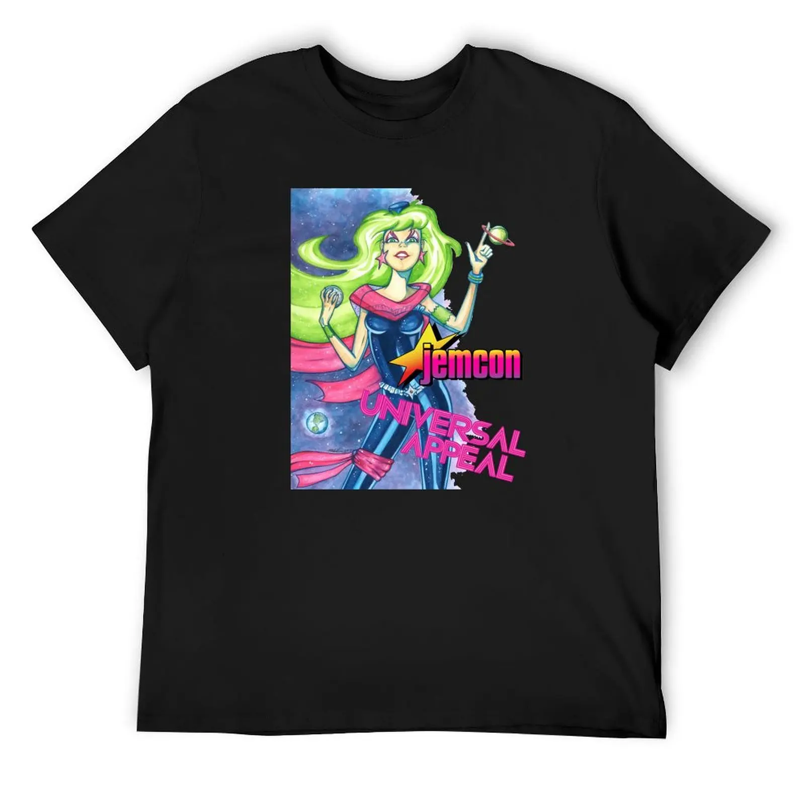 JemCon Pizzazz - универсальная привлекательная футболка черная эстетичная одежда