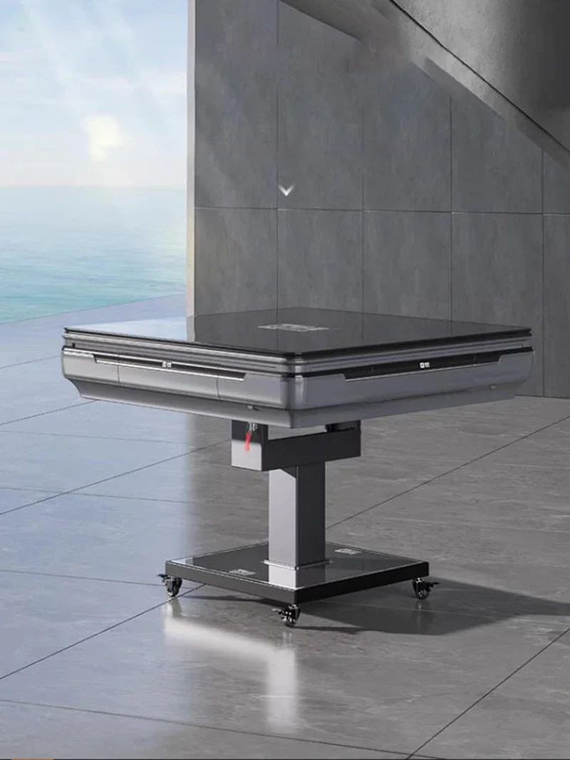 Современный ультратонкий обеденный стол Brain Power из закаленного стекла маджонг