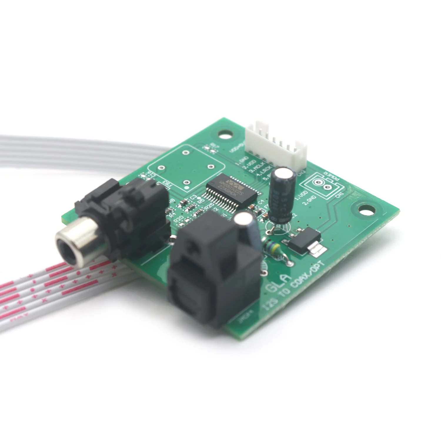 

Плата коаксиального оптоволокна I2S к SPDIF/входной коаксиальный выход IS поддерживает цифровой сигнал 44,1K ~ 192K для музыкального аудиодекодера