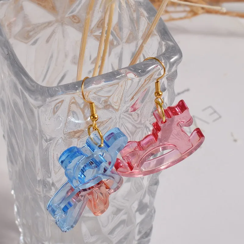 Diy Кристалл Эпоксидная Подвеска Серьги Силиконовая Форма Единорог Жестокая