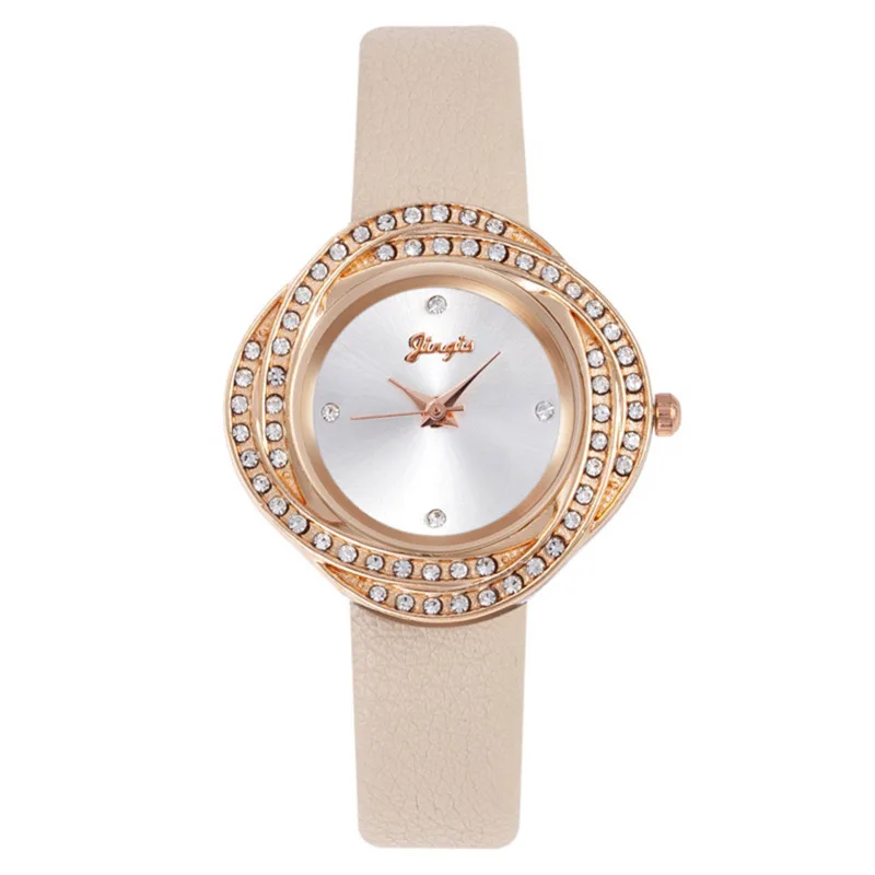 

Quartz Watches For Women's Leather Watch Band Diamond Inlay Fashion Casual Versatile Dating Party Exquisite Women's Quartz Watch