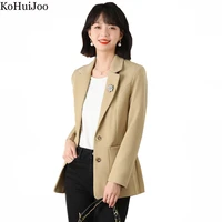 kohuijoo s 3xl women suit jacket spring autumn korean fashion woman blazer elegant oversize 2022 womens blazers long sleeve