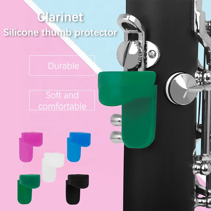 

Clarinet Thumb Pad Professional Protective Soft Clarinet Thumb Protector Relieve Thumb Fatigue Colored Silicone Thumb Pads