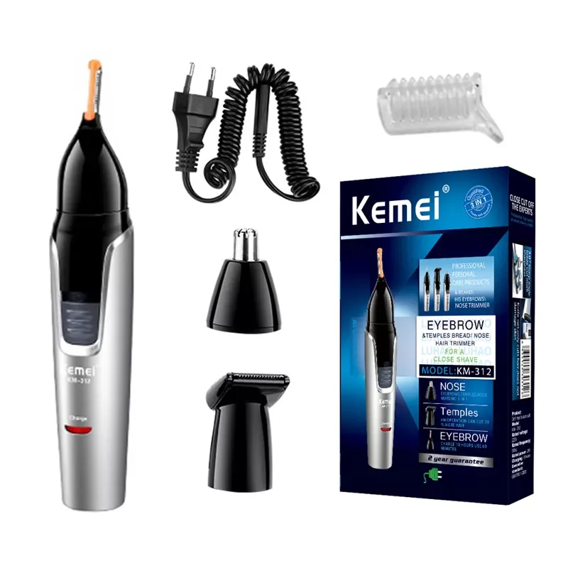 

3 в 1 перезаряжаемый триммер для носа, триммер для бороды для мужчин, микробритва для бровей, носа, волос, триммер для носа и ушей, набор для ух...