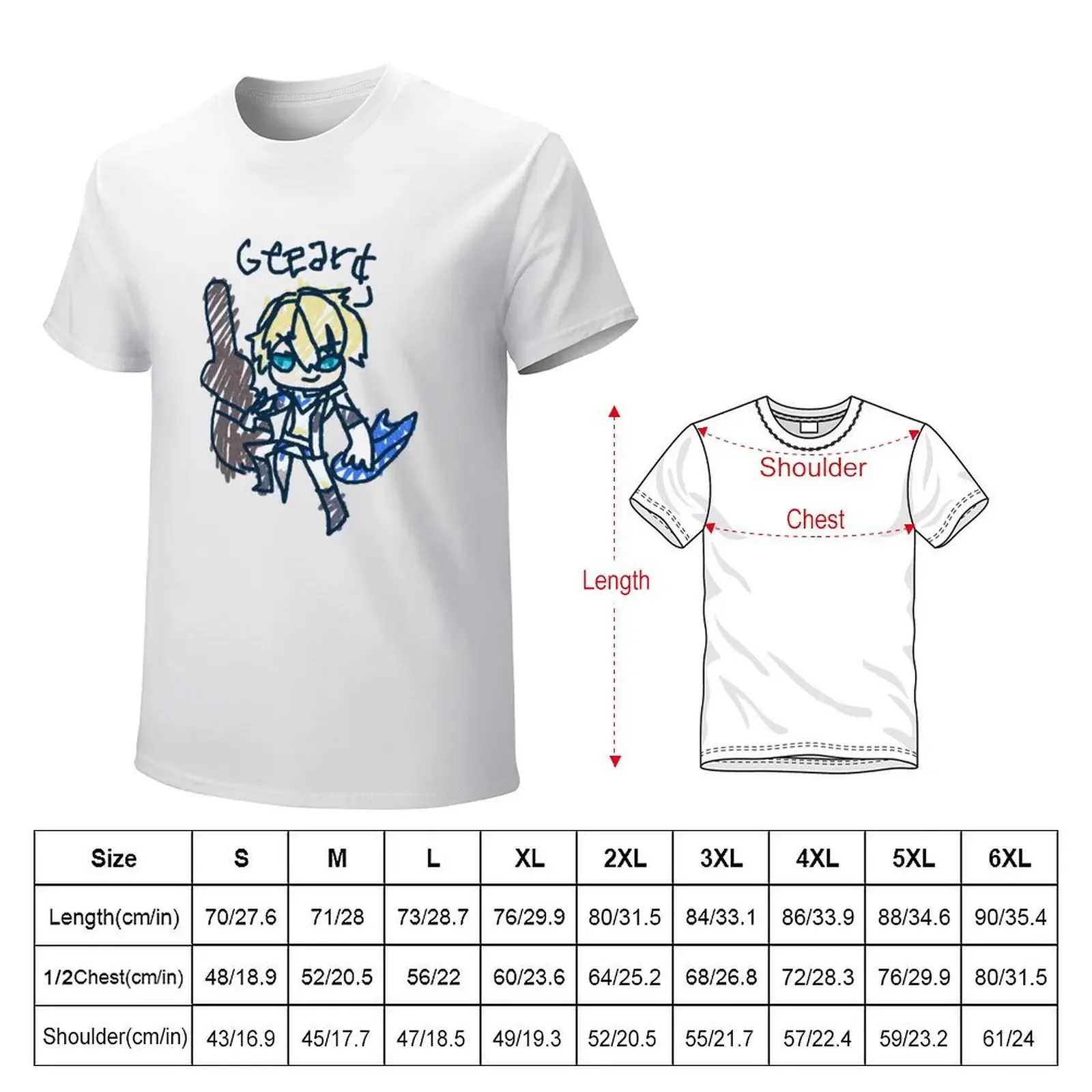 Футболка Gepard in kids с рисунком Chibi оверсайз эстетическая одежда мужская футболка