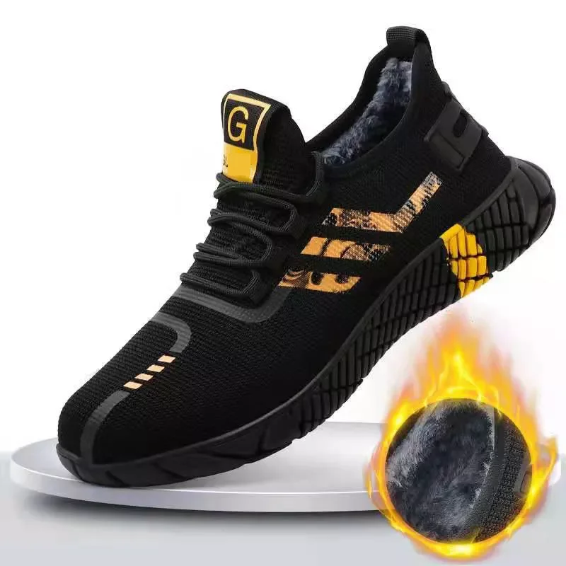 

Новинка 2022, дышащие легкие мужские рабочие туфли, нескользящая защитная обувь с защитой от пирсинга, Рабочая обувь для мужчин и женщин со ст...