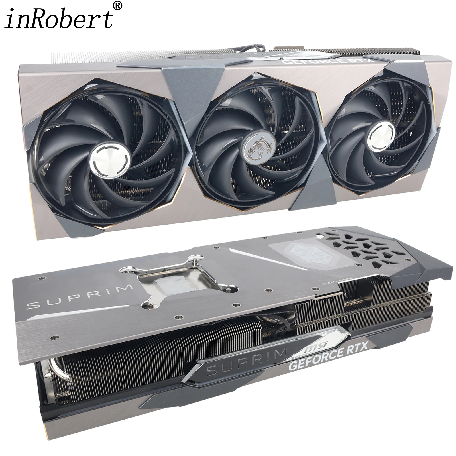 

Оригинальный радиатор RTX4090 RTX4080 для видеокарты MSI GeForce RTX4090 4080 SUPRIM X с задней панелью