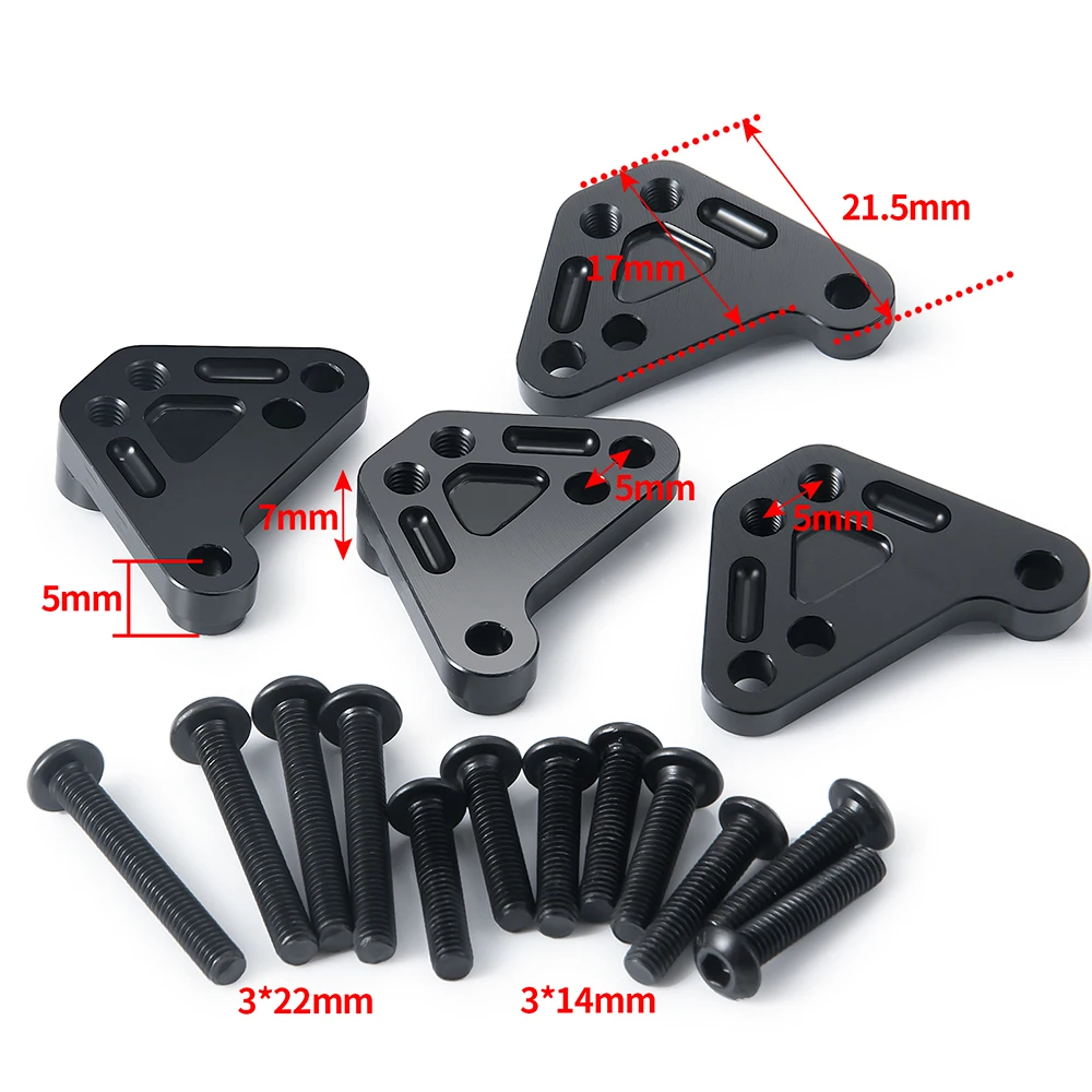 Фото YEAHRUN 4 шт. передние и задние башни с усилителем амортизатора для Maxx WideMaxx # 89086-4 1/10 Детали для обновления радиоуправляемого грузовика и автомобиля №4