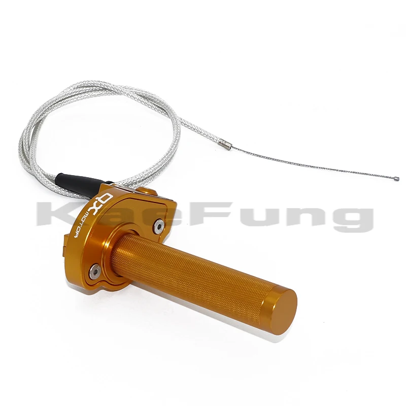 Universal 7/8" 22mm Handlebar Dirt Pit Bike Modified CNC Aluminum Quarter Turn Quick Twister With Throttle Cable