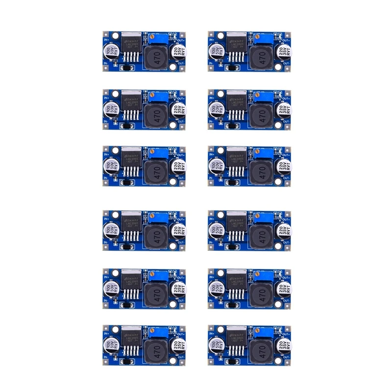 

12 пакетов LM2596 понижающий преобразователь постоянного тока от 3,0-40 В до 1,5-35 в модуль понижающего источника питания (6 пакетов)