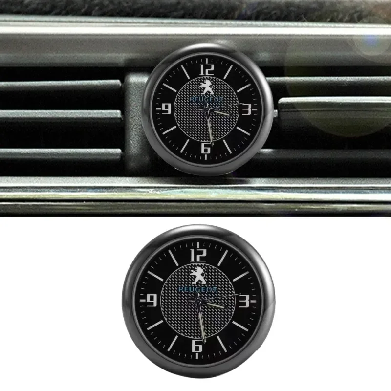 Автомобильные часы с воздуховыпускным отверстием кварцевые для Peugeot 406 408 205 4008 206