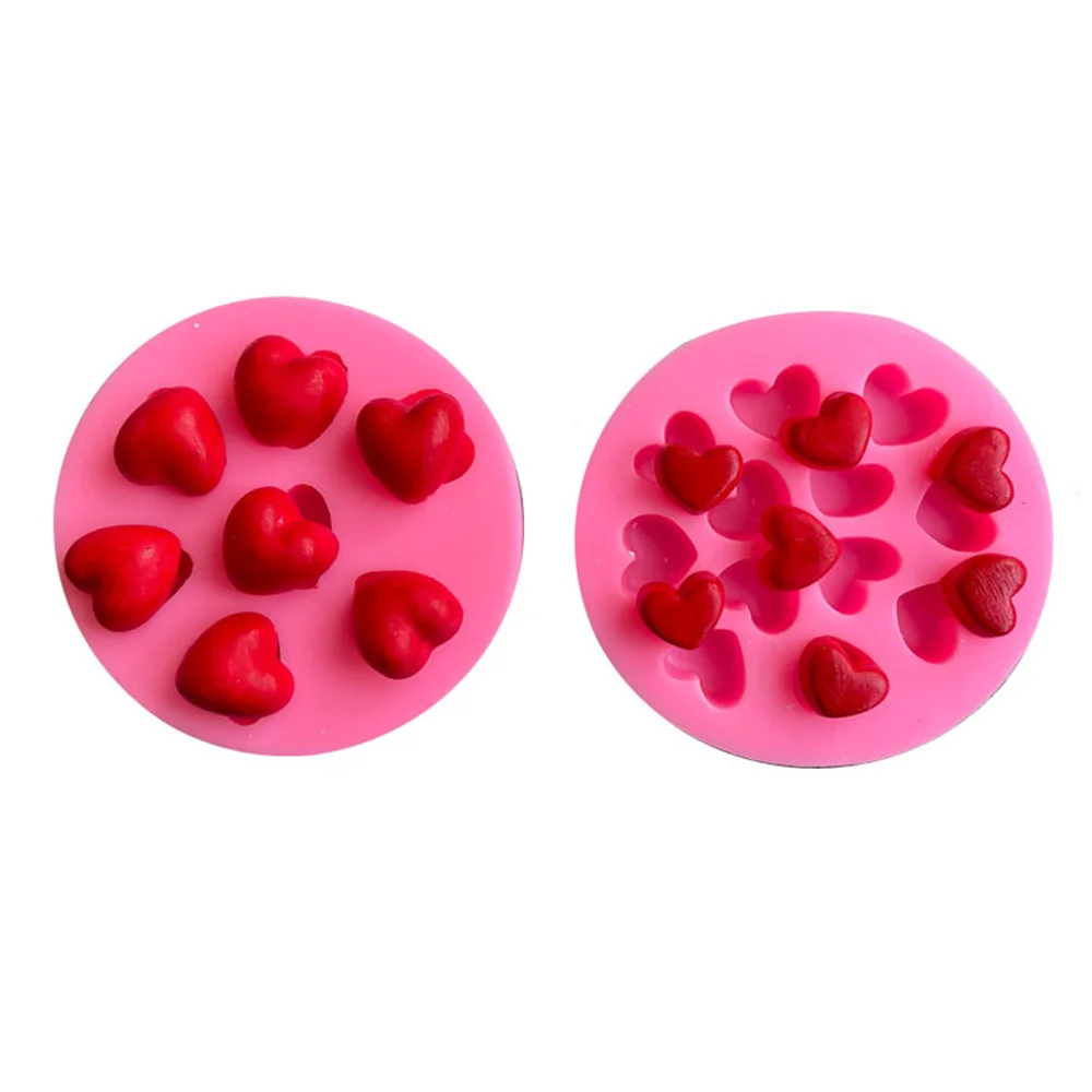 

1PC Heart Silicone Mold Chocolate Candy Fondant Moulds Sugar Paste Mould Baking Pan Cake Decorating Tools Kitchen Accessories