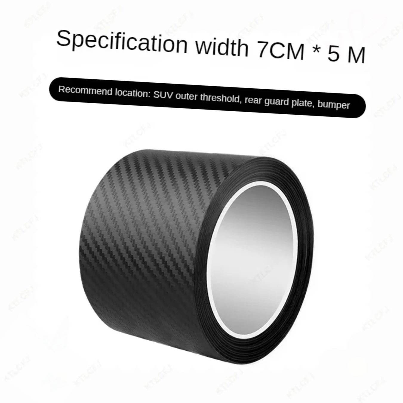 Автомобильная наклейка из углеродного волокна 5D Nano DIY Защитная полоса для порога