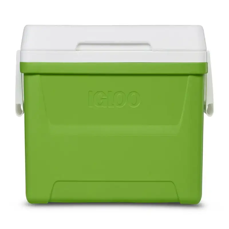 

Qt. Жесткий холодильник для льда, зеленый и белый