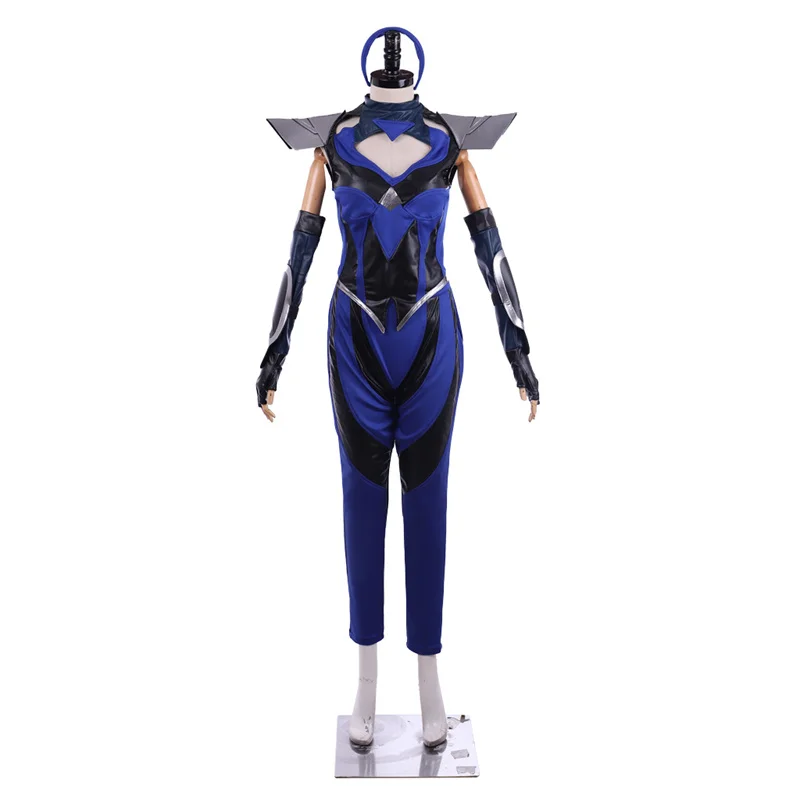 

Mortal Kombat 11 Kitana Kahn Cosplay Costume Face Mask MK 11 Princess Kitana Cosplay Game Costume Outfit for Women Halloween