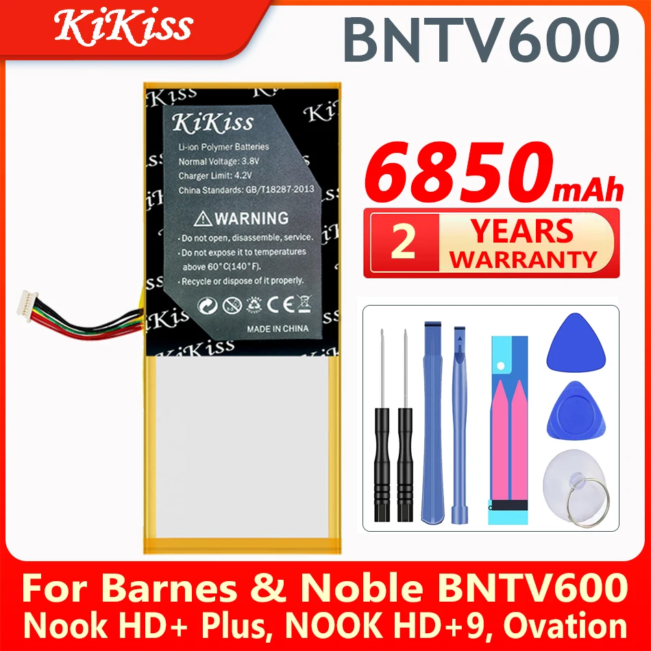 6850mAh Battery BNTV600 for BARNES & NOBLE BNTV600 Nook HD+ Plus HD+9 Ovation AVPB00 AVPB002-A110-01 GB-S02-308594-0100