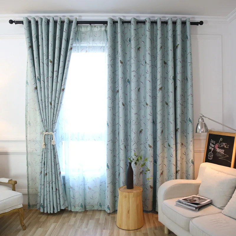 

Новая американская свежая детская комната принцесса спальня плавающие оконные шторы тканевые затемняющие тканевые шторы для кровати Весна