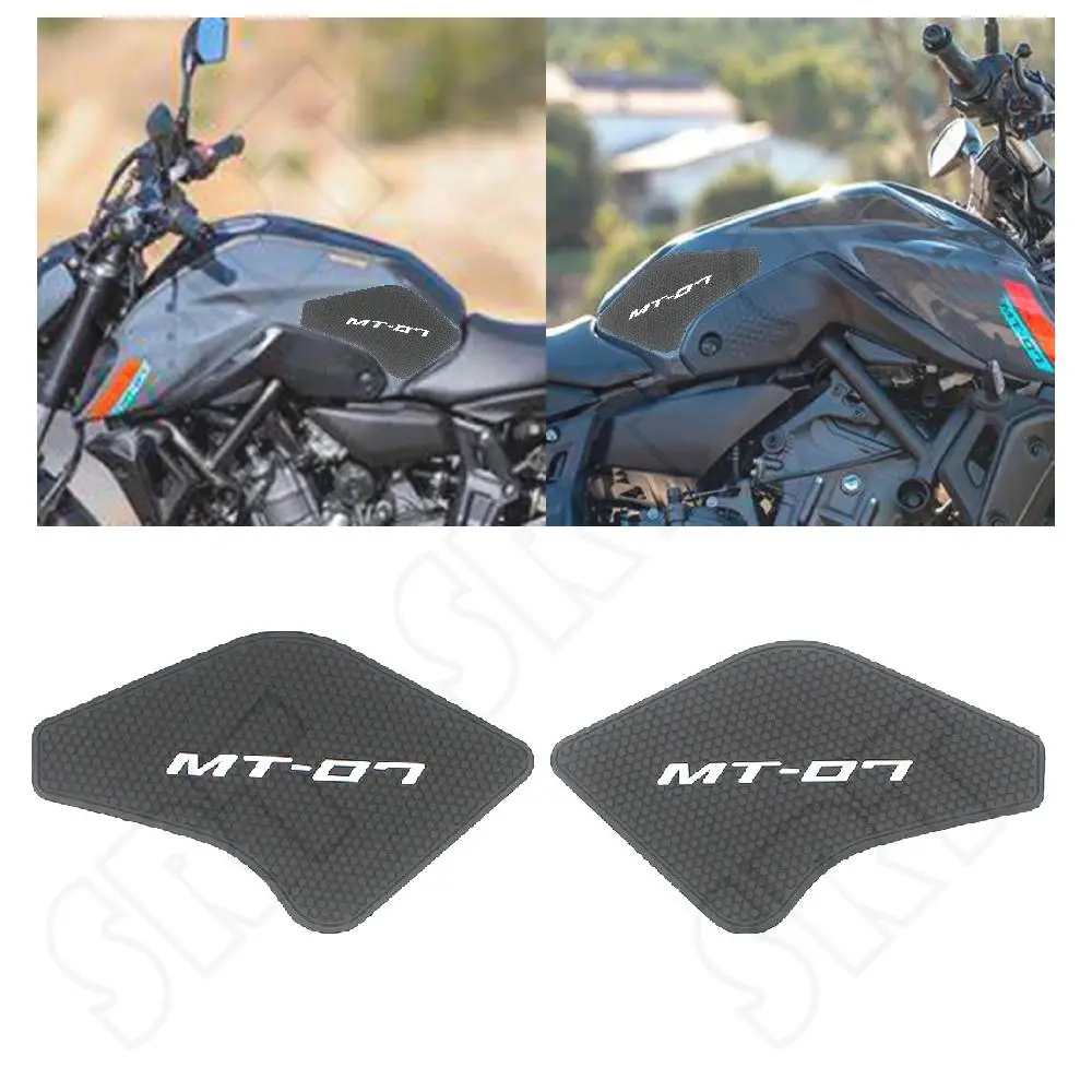 

Подходит для Yamaha MT 07 MT07 FZ07 MT-07 2021 2022 мотоциклетные прокладки боковой бак тяги Нескользящие наклейки на колени