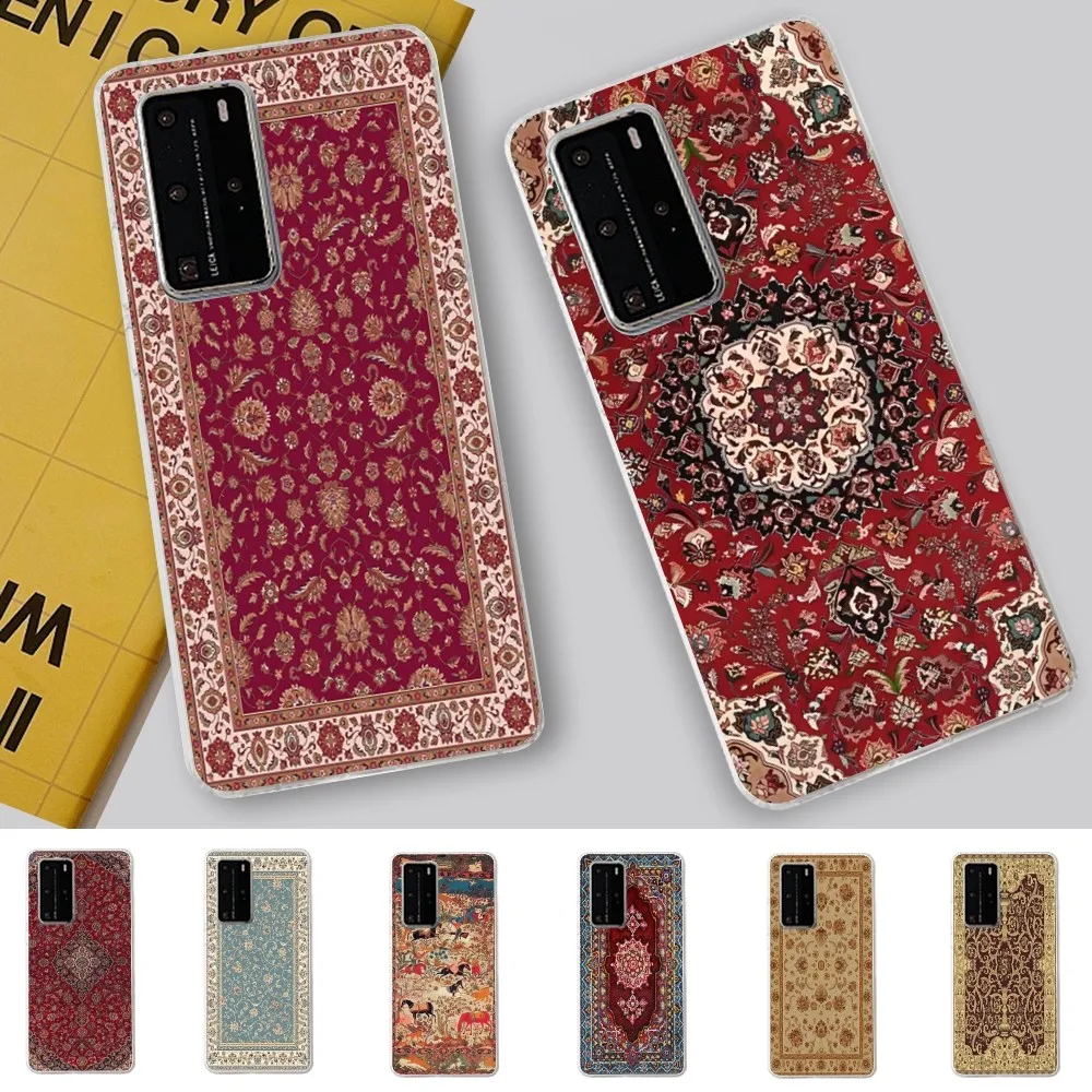 Персидский ковер для телефона Samsung S21 A10 Redmi Note 7 9 Huawei P30Pro Honor 8X 10i чехол