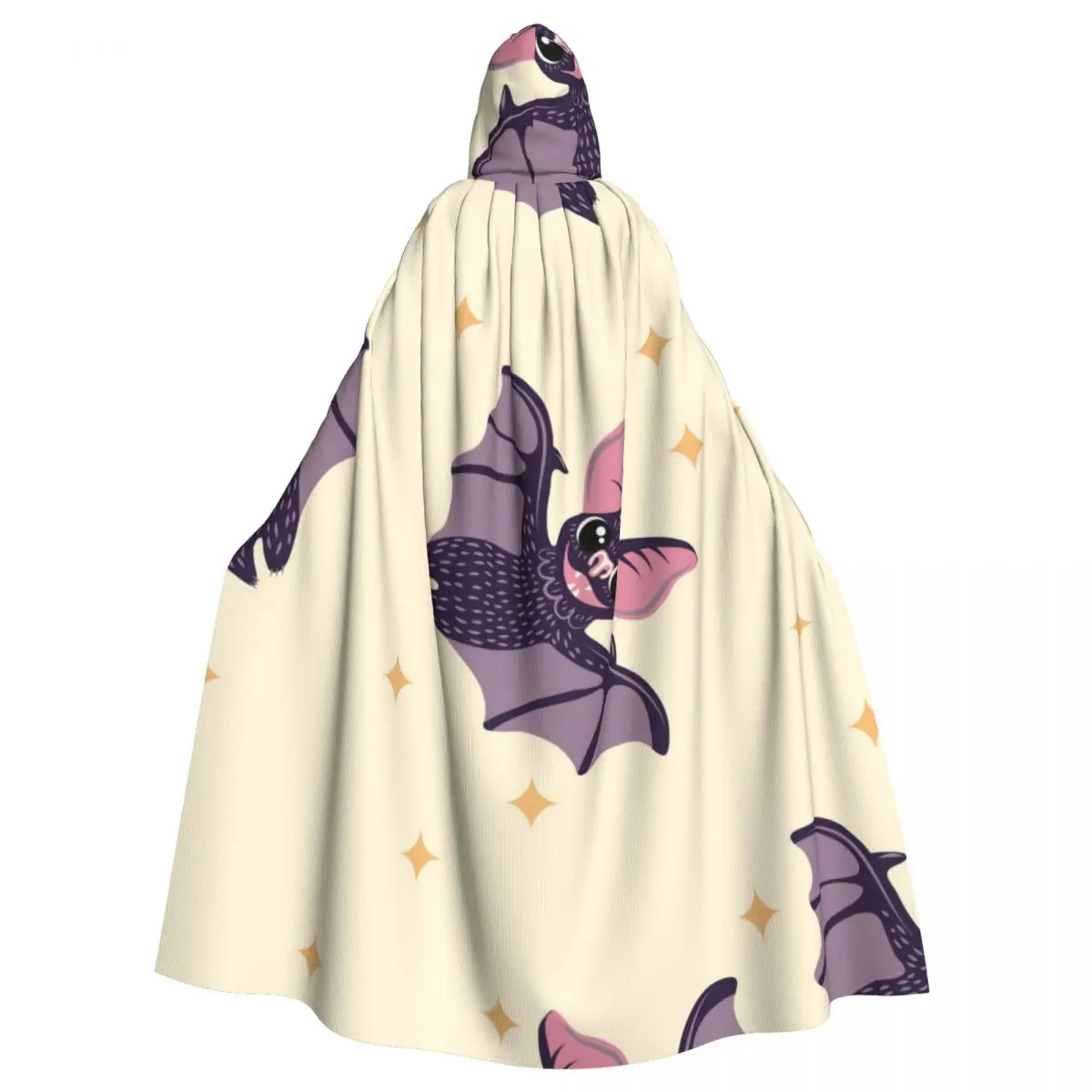 

Long Cape Cloak Cute Bats Hooded Cloak Coat Autumn Hoodies