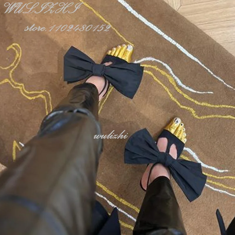 Босоножки женские на шпильках с металлическим блеском пикантные туфли большим