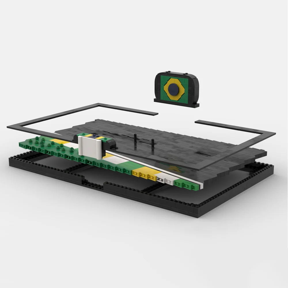 Конструктор скоростной Чемпион MOC Senna модель MP4/4 сборка трека гоночная игрушка