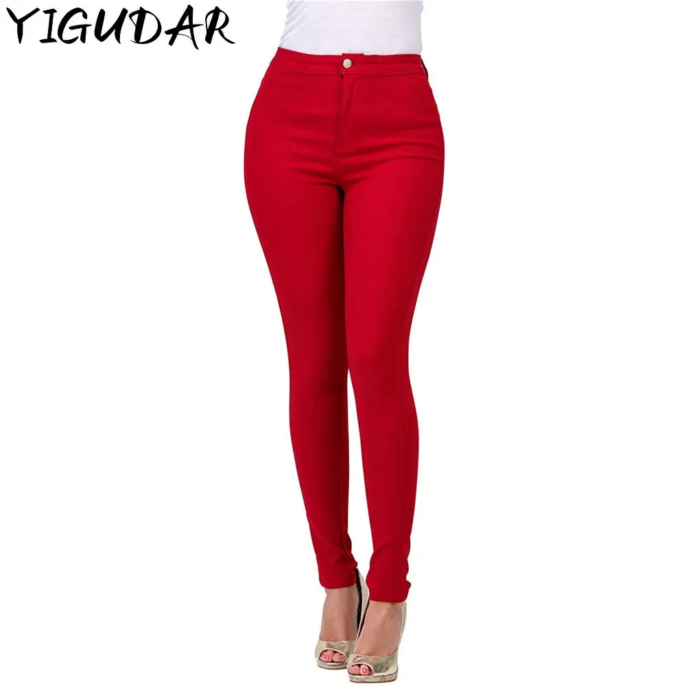 

Джинсы женские эластичные с высокой талией, модные штаны, укороченные брюки, повседневная одежда для работы с цветочным принтом