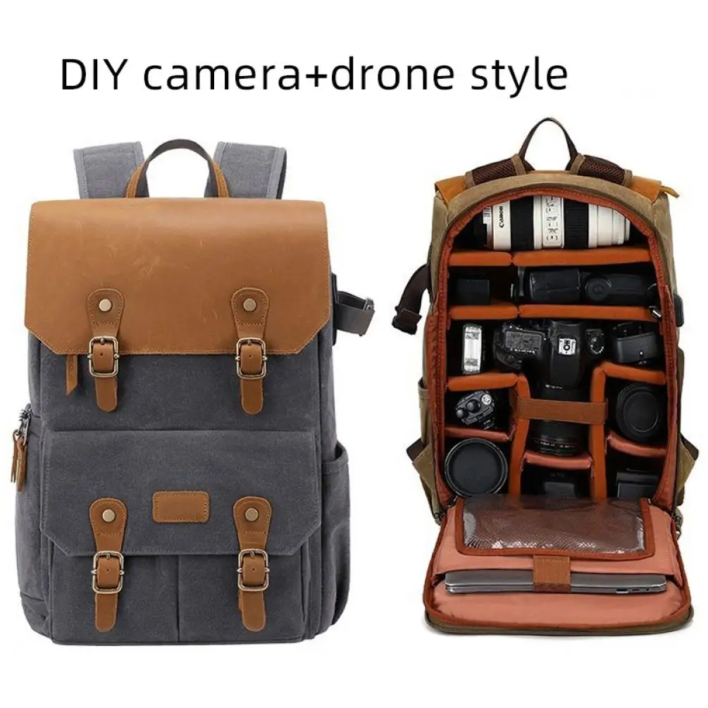 Litepro DSLR кожаный рюкзак Crazy-Horse для велосипеда Brompton водонепроницаемая