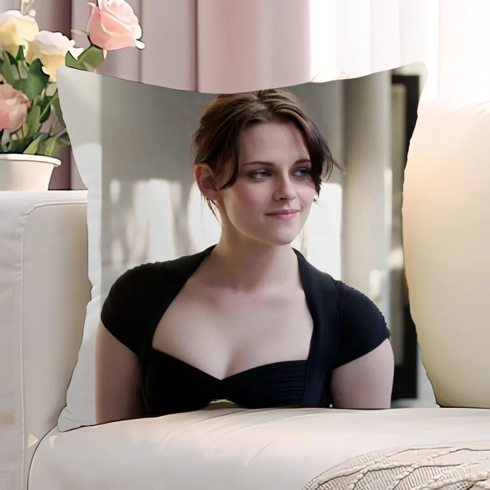 K-Kristen StewartS Декоративные Наволочки 45x45 См Полиэстер Хлопок Плед С Принтом