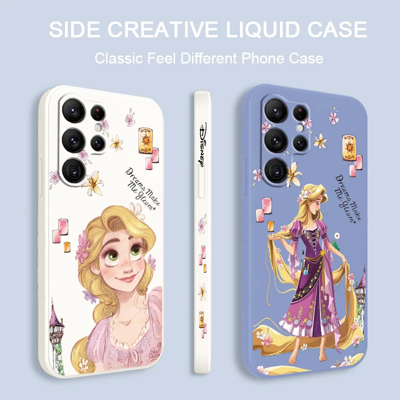 

Liquid Left Rope Cover Princess Rapunzel Disney Girl For Samsung Galaxy S23 S22 S21 S20 FE S10 Plus Lite Ultra 5G Phone Case