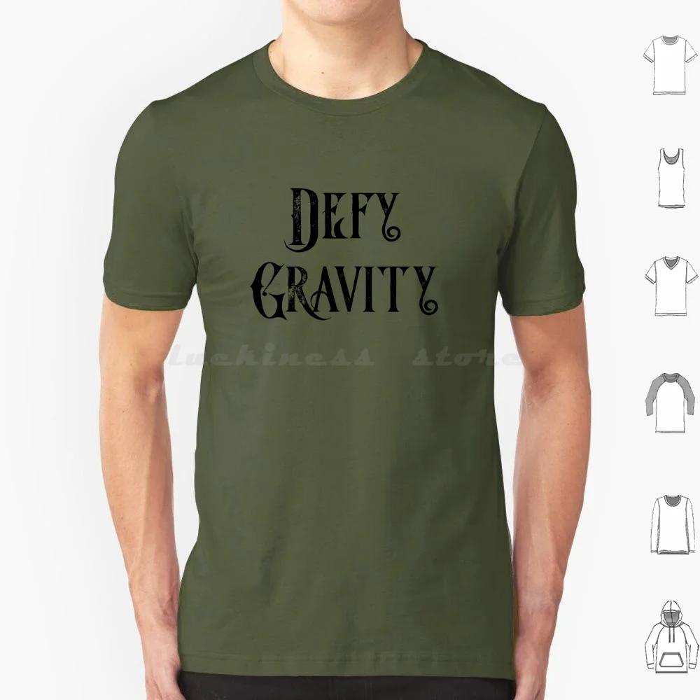 Футболка Defy Gravity 6xl крутая хлопковая с изображением плохой ведьмы дефицита силы
