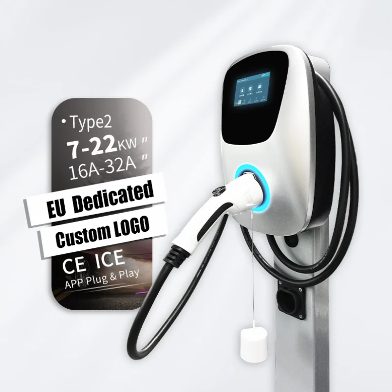 

Electric Car Charging Stations Type 2 Ev Charger Wallbox Ac Electric Vehicle Charging Pile 7kw 11kw 22kw with App Wifi