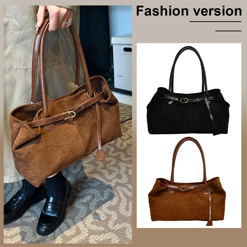 Женская повседневная сумка-тоут из искусственной кожи большая вместительная