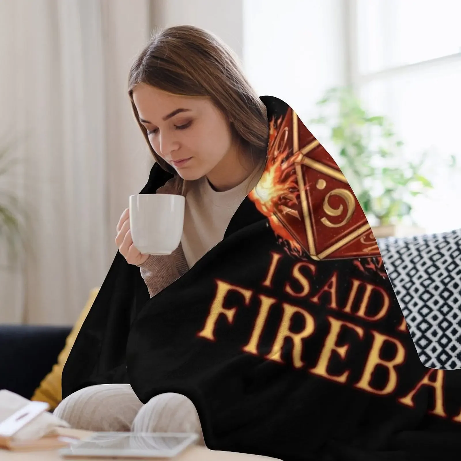 Plush одеяло D20 I Didn't Ask! Cast Fireball!