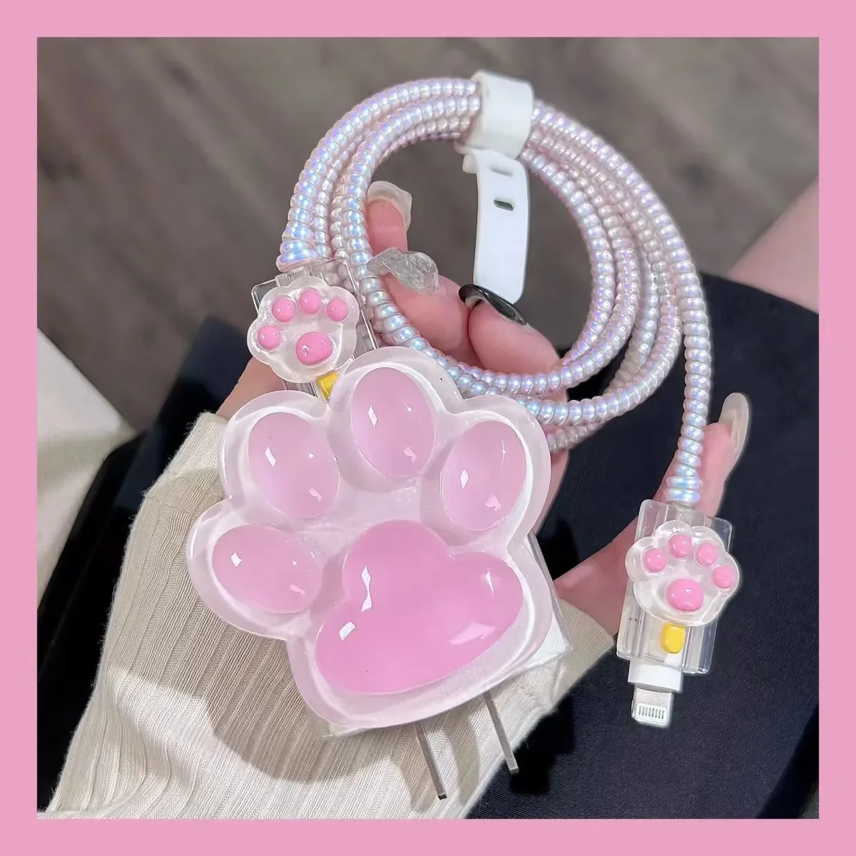 Для Apple 20 Вт зарядное устройство милый котенок дизайн коготь мягкий чехол из ТПУ