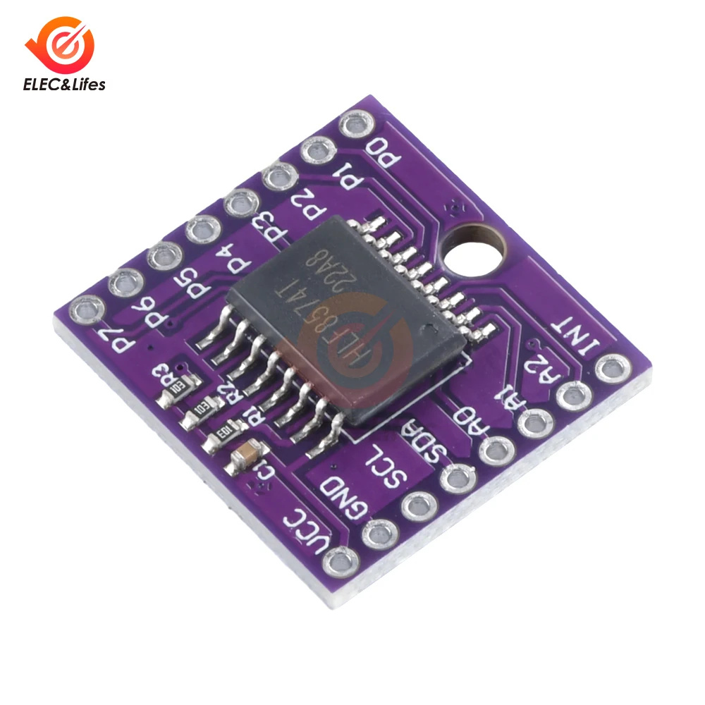 2 5-6 В постоянного тока MCU 8574 PCF8574T Плата адаптера MCU8574 расширения Модуль