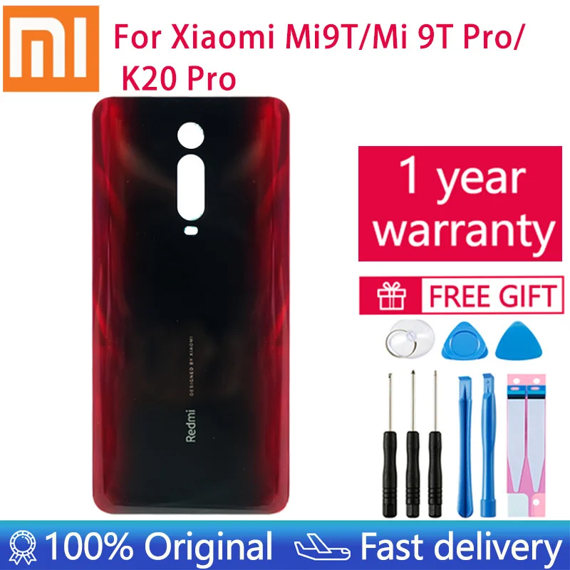 

New For Xiaomi Mi9T Mi 9T Pro Battery Back Cover 3D Glass Panel For Redmi K20 Pro Rear Door Glass Housing Case Replacement