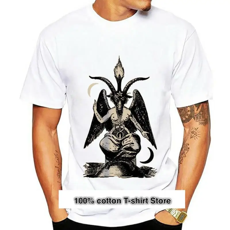 

Baphomet-Camiseta satánica, ropa de brujería, bruja, Horror, satanismo, oculto, s-xl, Harajuku, Tops, Camiseta clásica de moda