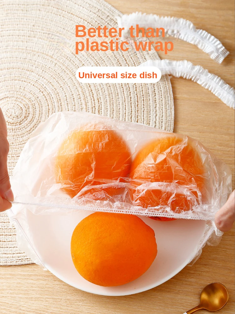 

Disposable Food Storage Cover Adjustable Universal Food Reusable Fresh-keeping Bag Leftovers Kitchen Dustproof Protection Flim