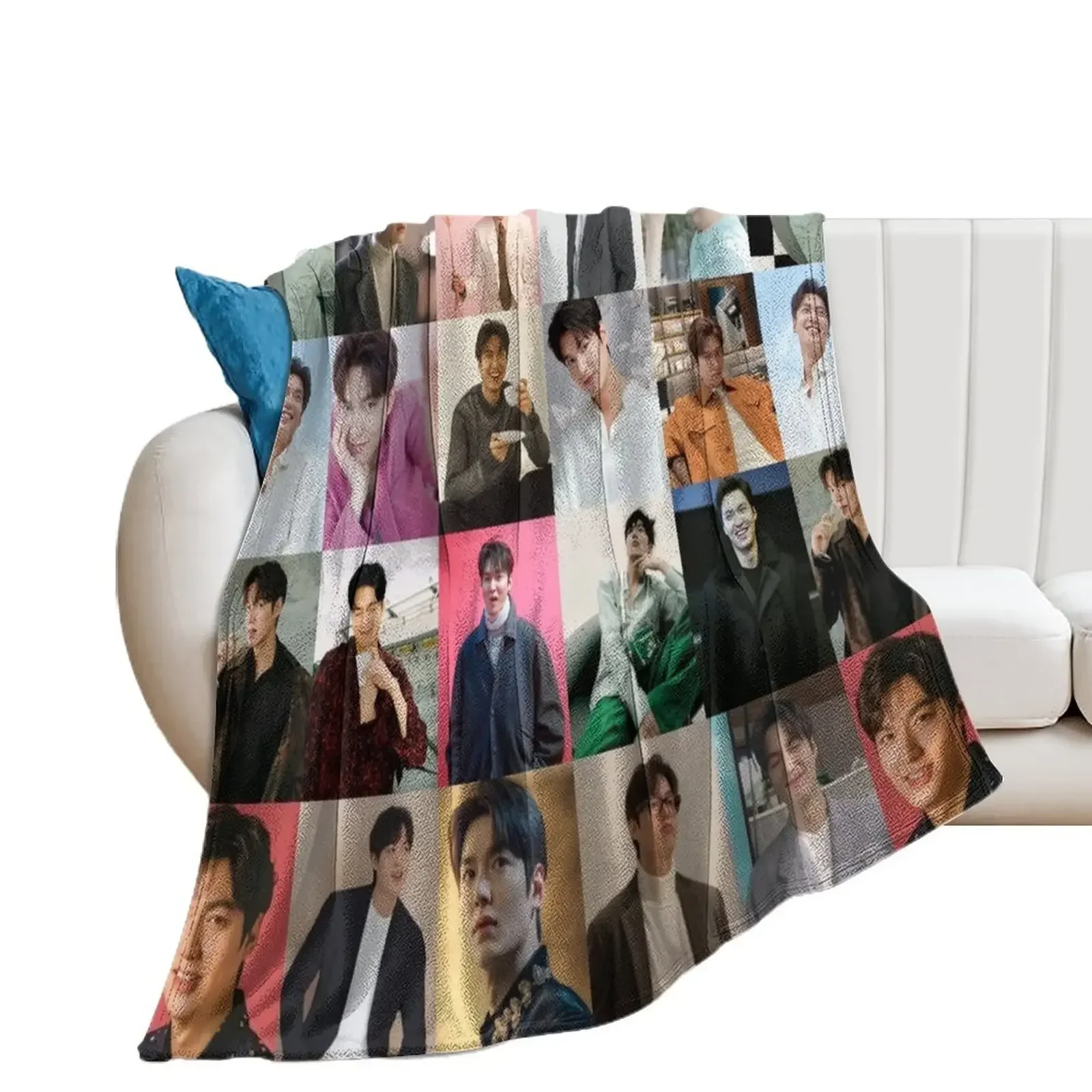 Плед lee min ho тяжелые милые мягкие клетчатые одеяла для дивана