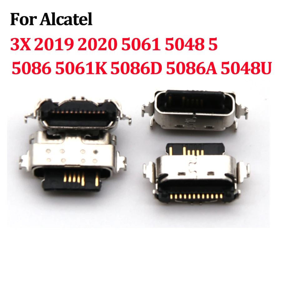 10 шт. для Alcatel 3X 2019 2020 5061 5 5048 5086 K 5086D 5086A 5048U Usb зарядное устройство док-станция Разъем Тип C штекер