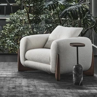 italian high quality minimalist single sofa living room sofa chair leisure chair nordic simple small sofa chair appearance style
