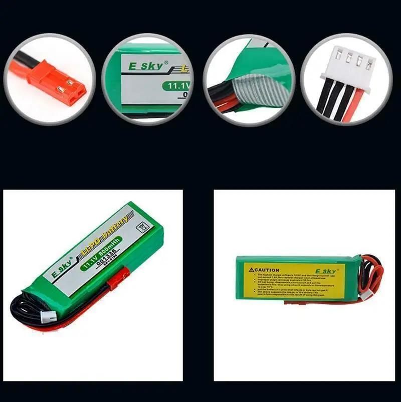 Фото LiPo аккумулятор 800 мАч 11,1 В + зарядное устройство для Esky EK1-0188 001336 Big LAMA E020/E515A №3