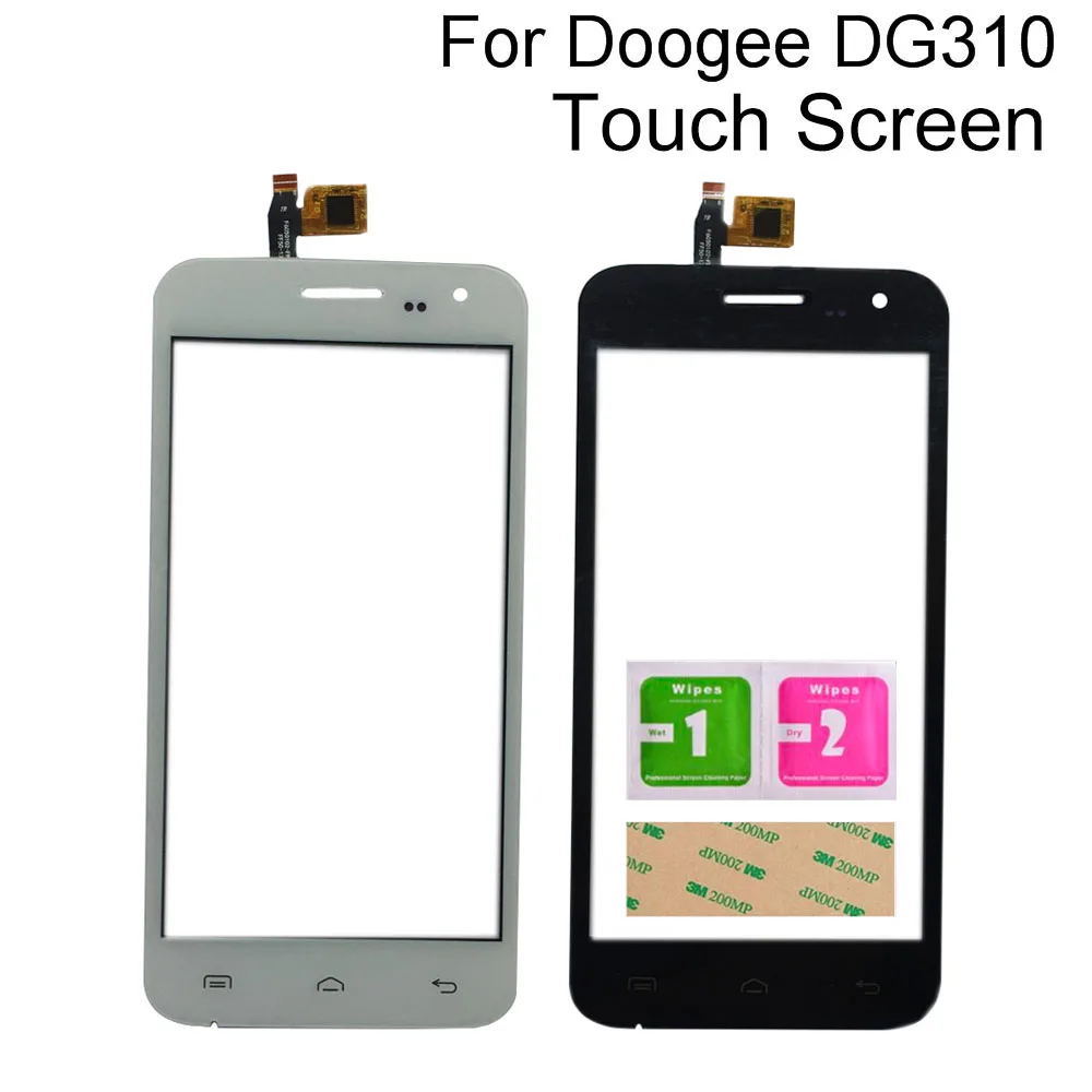 

Стекло сенсорного экрана для Doogee Voyager 2 DG310 дигитайзер сенсорный экран Переднее стекло Ремонт мобильных инструментов 3M клей