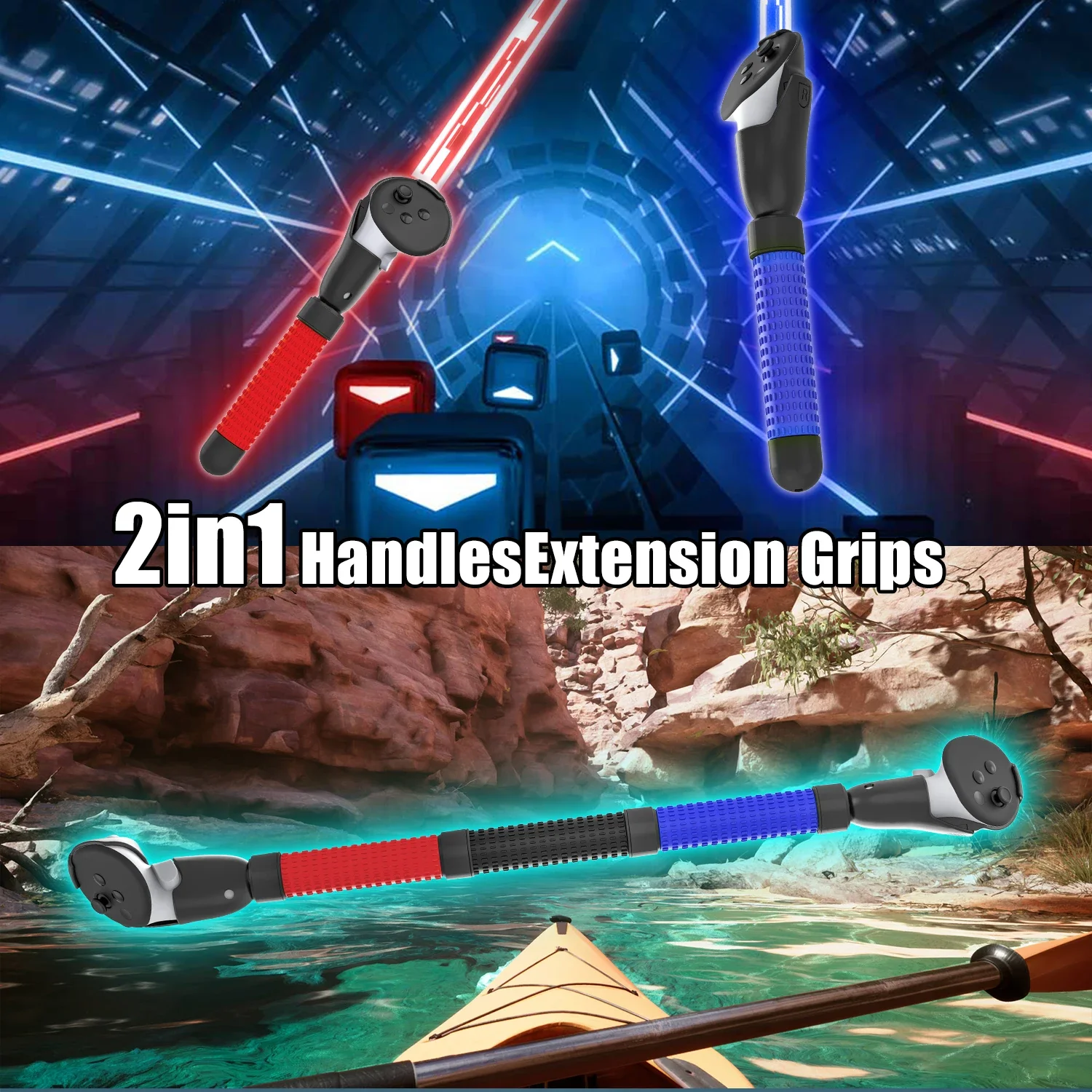 Палка VR меч аксессуары для тенниса и гольфа Meta Oculus Quest 2 3 удлиненный контроллер