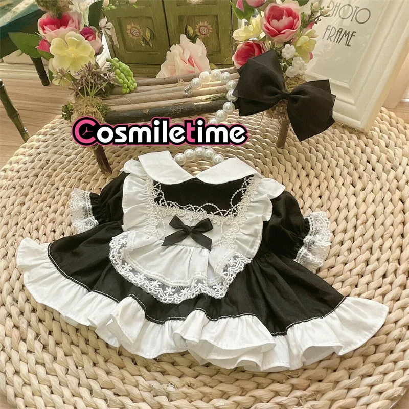 

Available For Kpop Plush 15cm 20cm Doll Custom Made Black Bow Maid Skirt Clothing Clothes Outfits Party Cosplay Dress Up XM